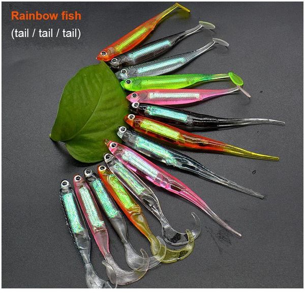 3pcs/lot fishing soft bait t tail rainbow fish lure 7cm 9cm 2g 3g fishing lures rainbow color sequin swing fishing spin jlljfr
3pcs/lot fishing soft bait t tail rainbow fish lure 7cm 9cm 2g 3g fishing lures rainbow color sequin swing fishing spin jlljfr