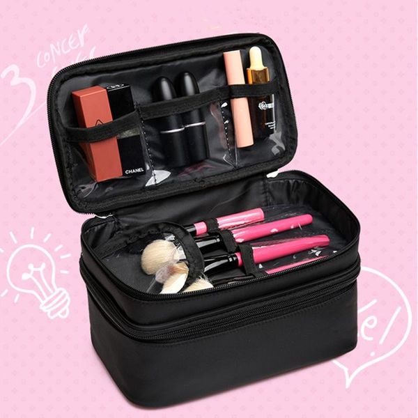 fashion women travel cosmetic bag large capacity double layer toiletries bag portable makeup tool storage pouch with handle
fashion women travel cosmetic bag large capacity double layer toiletries bag portable makeup tool storage pouch with handle