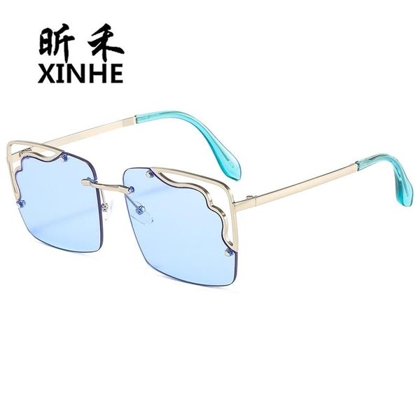 sunglasses fashion men's and women's versatile personalized metal half frame glasses irregular hollow lens, White;black
sunglasses fashion men's and women's versatile personalized metal half frame glasses irregular hollow lens, White;black