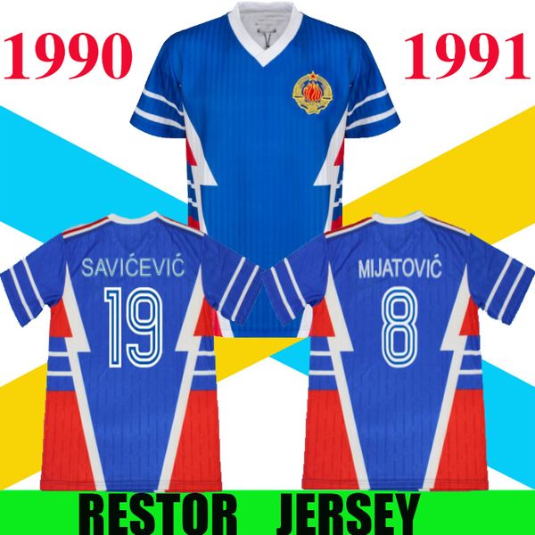 1990 1991 yugoslavia retro soccer jersey world cup #8 mijatovic #19 savicevic vintage classic 90 91 football shirts thai quality s-2xl, Black;yellow
1990 1991 yugoslavia retro soccer jersey world cup #8 mijatovic #19 savicevic vintage classic 90 91 football shirts thai quality s-2xl, Black;yellow