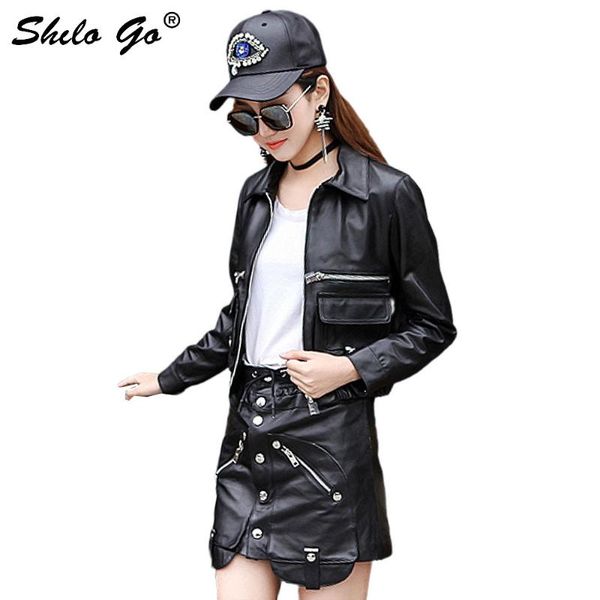 women's jackets leather jacket womens spring fashion sheepskin genuine coat lapel collar side zipper pocket casual, Black;brown
women's jackets leather jacket womens spring fashion sheepskin genuine coat lapel collar side zipper pocket casual, Black;brown