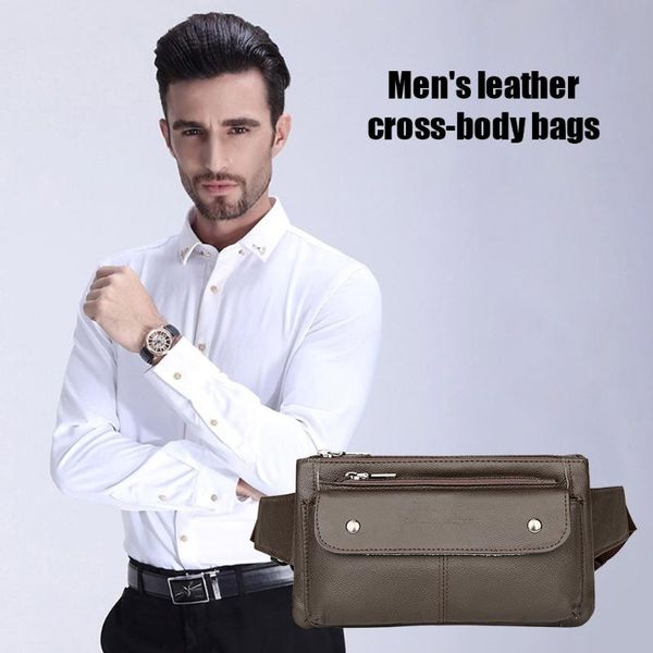 waist bags casual men genuine leather chest pack business sports crossbody for outdoor travelling supply
waist bags casual men genuine leather chest pack business sports crossbody for outdoor travelling supply