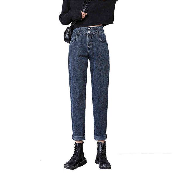 elastic high waist harlan jeans women's 2021 autumn winter korean version large size loose and thin straight tube daddy pants fashion, Black;white
elastic high waist harlan jeans women's 2021 autumn winter korean version large size loose and thin straight tube daddy pants fashion, Black;white
