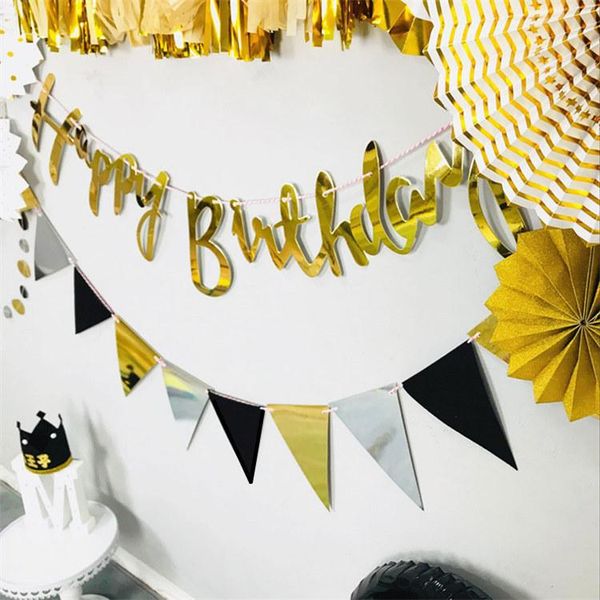 party decoration happy birthday rose gold paper banner garland 1st baby shower bunting flag kid supplies
party decoration happy birthday rose gold paper banner garland 1st baby shower bunting flag kid supplies
