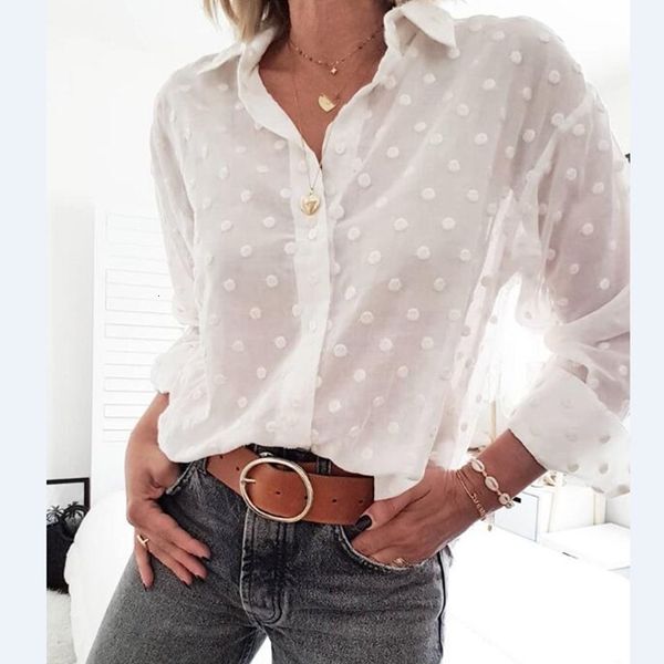 women's knits & tees spring women blouse polka dot long sleeve turn down collar white hollow out casual office working female body
women's knits & tees spring women blouse polka dot long sleeve turn down collar white hollow out casual office working female body