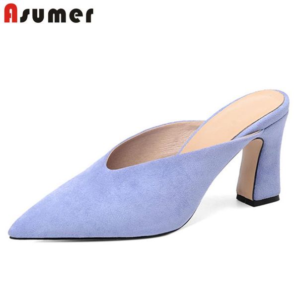 dress shoes asumer 2021 arrive women pumps flock pointed toe spring summer single solid colors high heel party woman mules, Black
dress shoes asumer 2021 arrive women pumps flock pointed toe spring summer single solid colors high heel party woman mules, Black