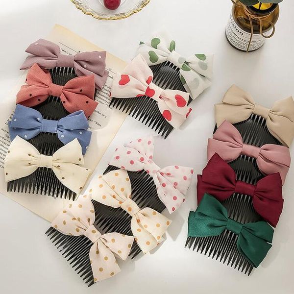 hair accessories 2021 summer women vintage headpiece combs hairpins lovely sweet dot bow comb, Slivery;white
hair accessories 2021 summer women vintage headpiece combs hairpins lovely sweet dot bow comb, Slivery;white