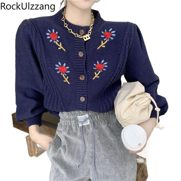korean aesthetic vintage embroidery flower cute long sleeve knit sweater women knitted fall chaqueta jumper button cardigans, White
korean aesthetic vintage embroidery flower cute long sleeve knit sweater women knitted fall chaqueta jumper button cardigans, White