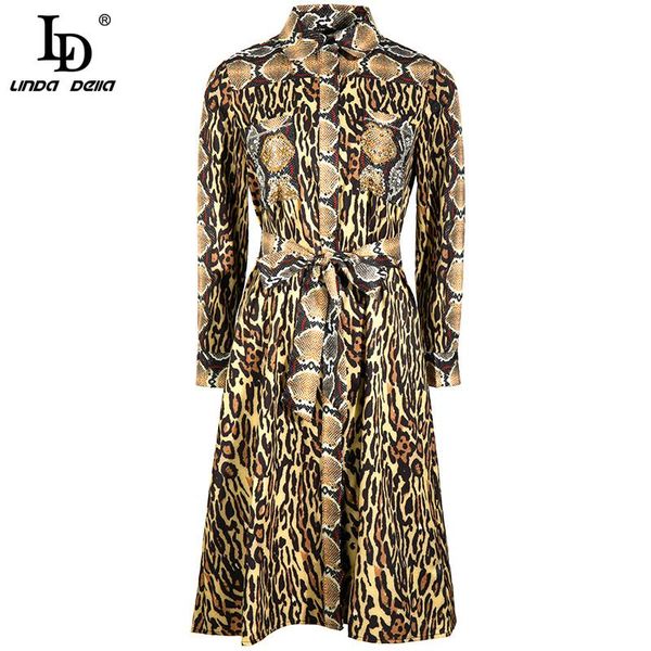 casual dresses ld linda della fashion runway autumn dress women long sleeve beading sequins belt vintage serpentine printed loose midi, Black;gray
casual dresses ld linda della fashion runway autumn dress women long sleeve beading sequins belt vintage serpentine printed loose midi, Black;gray