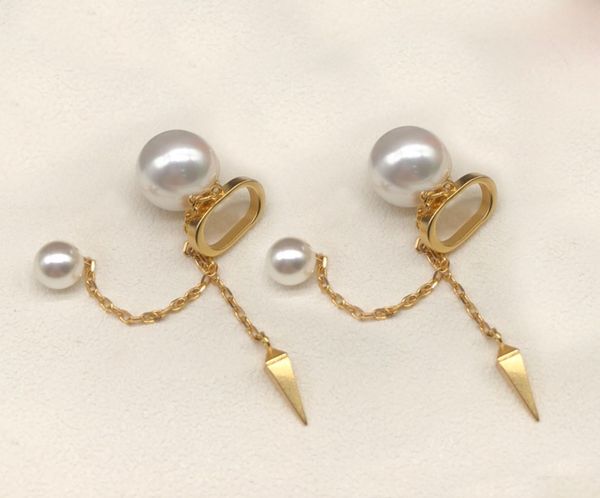 new fashion ear cuff pearl earrings for lady women party wedding lovers gift engagement jewelry with box nrj, Silver
new fashion ear cuff pearl earrings for lady women party wedding lovers gift engagement jewelry with box nrj, Silver