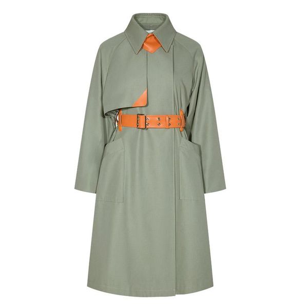 women's trench coats women winter clothes windproof warm leather patch high collar buckle belted slit pockets loose plus size coat, Tan;black
women's trench coats women winter clothes windproof warm leather patch high collar buckle belted slit pockets loose plus size coat, Tan;black