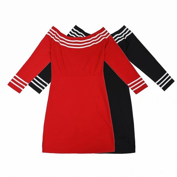 casual dresses korean style wokr slim full sleeve slash neck sheath plus size xl-4xl women 2021 spring selling lady dress, Black;gray
casual dresses korean style wokr slim full sleeve slash neck sheath plus size xl-4xl women 2021 spring selling lady dress, Black;gray