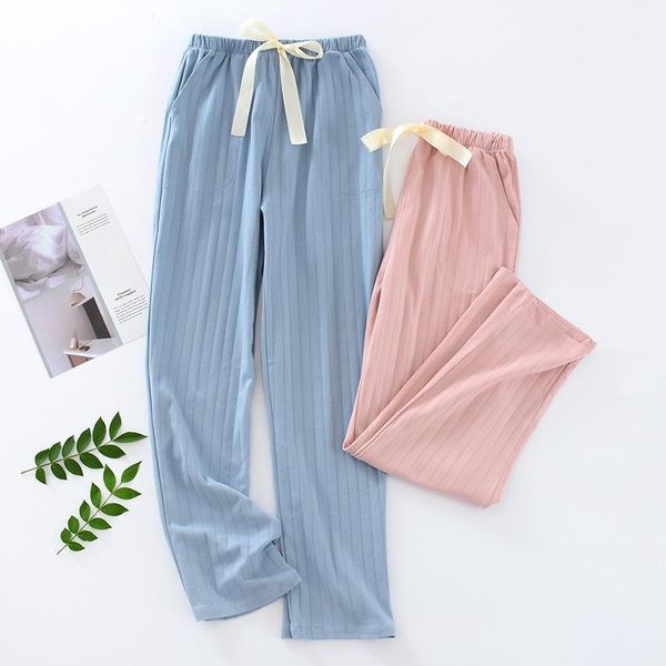 women's sleepwear japanese spring and summer autumn pajamas bottoms pants knitted solid color cotton home thin loose trousers, Black;red
women's sleepwear japanese spring and summer autumn pajamas bottoms pants knitted solid color cotton home thin loose trousers, Black;red