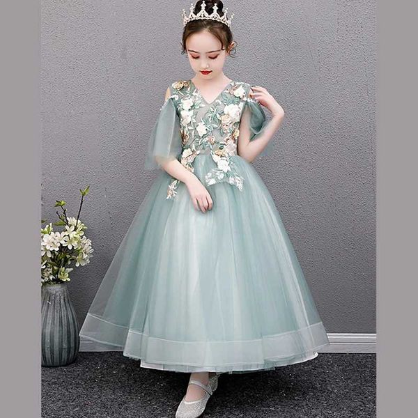 girl's dresses princess ankle length flower girl wedding tulle short sleeve v neck with appliques, Red;yellow
girl's dresses princess ankle length flower girl wedding tulle short sleeve v neck with appliques, Red;yellow