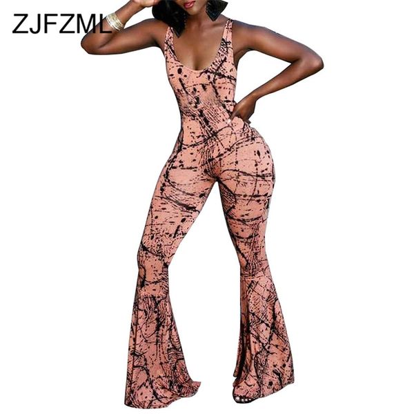 club printed flare jumpsuit women backless plus size one piece bodysuit elegant summer sleeveless skinny party overalls 210317, Black;white
club printed flare jumpsuit women backless plus size one piece bodysuit elegant summer sleeveless skinny party overalls 210317, Black;white