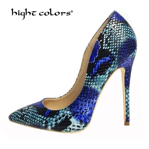 dress shoes 34~42 big size brand 12//8cm blue snake skin printing women high heels python pattern stiletto real leather pumps, Black
dress shoes 34~42 big size brand 12//8cm blue snake skin printing women high heels python pattern stiletto real leather pumps, Black