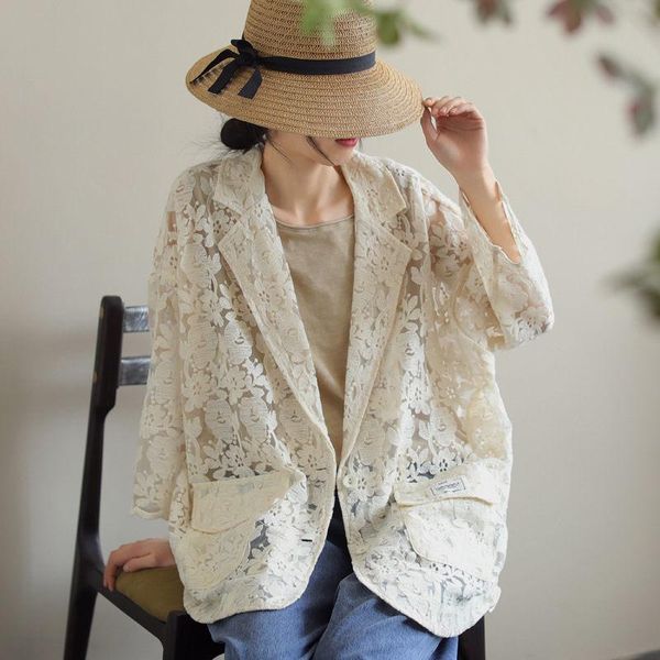 women's suits & blazers ethnic style cotton and linen loose solid color long sleeve lace embroidery suit collar all-match casual short, White;black
women's suits & blazers ethnic style cotton and linen loose solid color long sleeve lace embroidery suit collar all-match casual short, White;black
