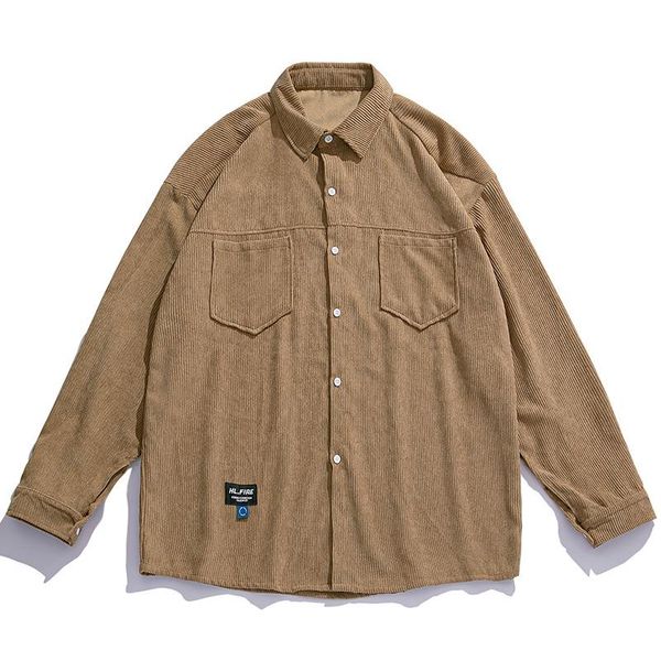 men's casual shirts kannisak mens shirt corduroy autumn winter long sleeve loose oversize harajuku high street male solid man, White;black
men's casual shirts kannisak mens shirt corduroy autumn winter long sleeve loose oversize harajuku high street male solid man, White;black