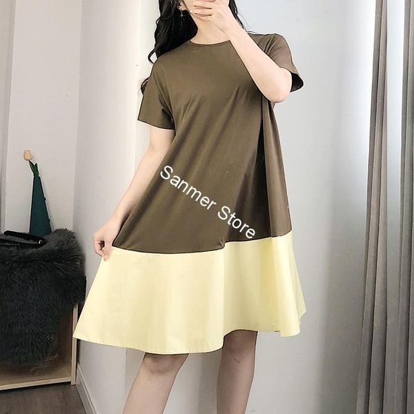 2021 new vestidos de algodo feminino cor combinando manga curta solta o pescoo simples moda joelho comprimento vestido a0c0, Black;gray
2021 new vestidos de algodo feminino cor combinando manga curta solta o pescoo simples moda joelho comprimento vestido a0c0, Black;gray