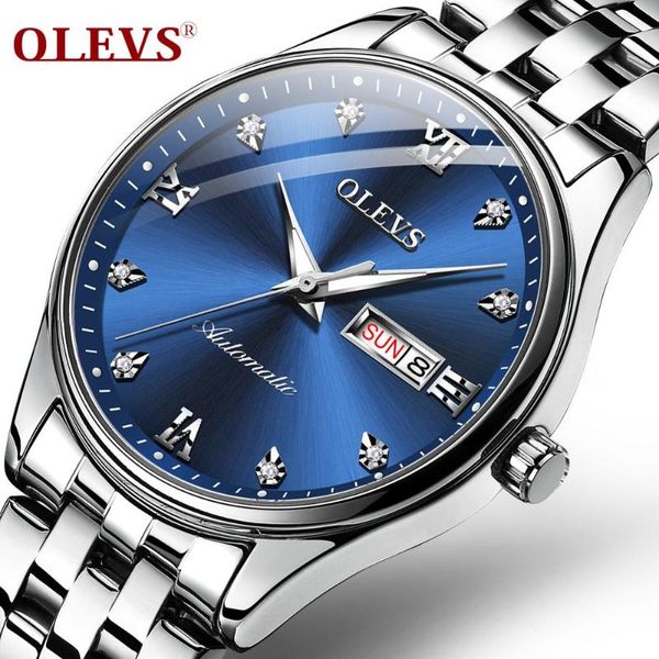 oelvs fashion business simple style automatic mechanical luminous hands automatic date week display waterproof men watch 6608, Slivery;brown
oelvs fashion business simple style automatic mechanical luminous hands automatic date week display waterproof men watch 6608, Slivery;brown