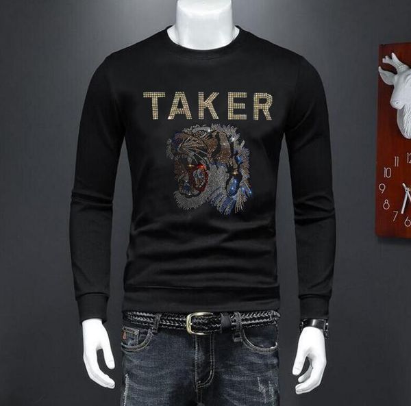 men's hoodies & sweatshirts rhinestones winter casual patchwork sweatshirt hoodie men loose hip hop, Black
men's hoodies & sweatshirts rhinestones winter casual patchwork sweatshirt hoodie men loose hip hop, Black