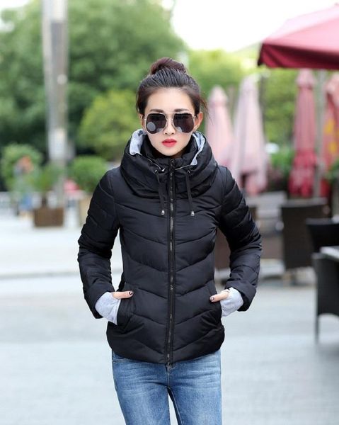 women's jackets winter jacket woman hooded short korean down warm thicken zipper parkas coat female slim cotton padded, Black;brown
women's jackets winter jacket woman hooded short korean down warm thicken zipper parkas coat female slim cotton padded, Black;brown