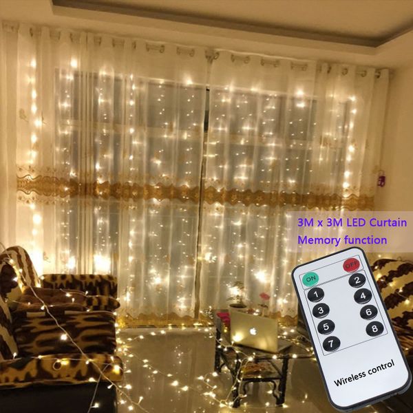 3x3m 304 led string fairy lights wedding garden party led curtain decor christmas garlands curtain light string led lights decoration
3x3m 304 led string fairy lights wedding garden party led curtain decor christmas garlands curtain light string led lights decoration