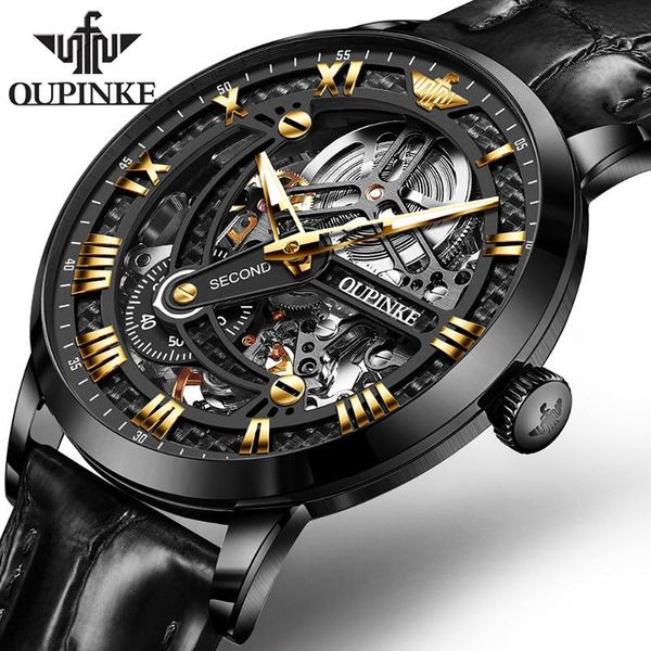 wristwatches oupinke luxury mens mechanical watches sapphire glass automatic wristwatch sports skeleton leather waterproof men watch gifts, Slivery;brown
wristwatches oupinke luxury mens mechanical watches sapphire glass automatic wristwatch sports skeleton leather waterproof men watch gifts, Slivery;brown