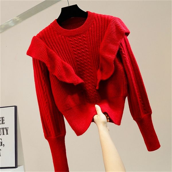 autumn sweet lotus leaf simple pullover female sweater 2021 new elegant mesh superior ladies pull jumpers b23t, White;black
autumn sweet lotus leaf simple pullover female sweater 2021 new elegant mesh superior ladies pull jumpers b23t, White;black