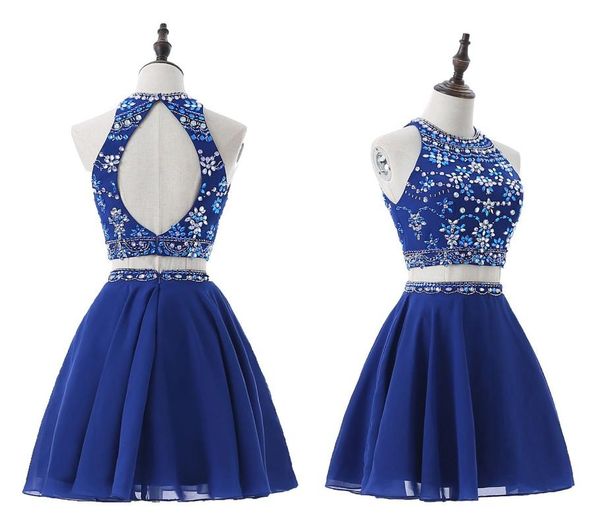 party dresses blue satin backless homecoming halter sequins crystal short prom sparkly formal dress ballkleid, White;black
party dresses blue satin backless homecoming halter sequins crystal short prom sparkly formal dress ballkleid, White;black