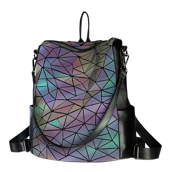 outdoor bags fashion luminous backpacks women lapbackpack for men shoulder school female geometric holographic rucksack mochila
outdoor bags fashion luminous backpacks women lapbackpack for men shoulder school female geometric holographic rucksack mochila