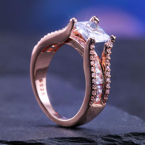 wedding rings jk fashion rose gold color finger ring with clear square crystal stone geometric anniversary present for wife, Slivery;golden
wedding rings jk fashion rose gold color finger ring with clear square crystal stone geometric anniversary present for wife, Slivery;golden