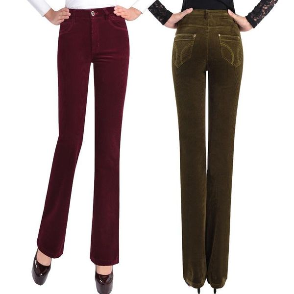 women's pants & capris large size autumn corduroy high waist elastic slim straight middle-aged female casual wide leg trousers 1744, Black;white
women's pants & capris large size autumn corduroy high waist elastic slim straight middle-aged female casual wide leg trousers 1744, Black;white