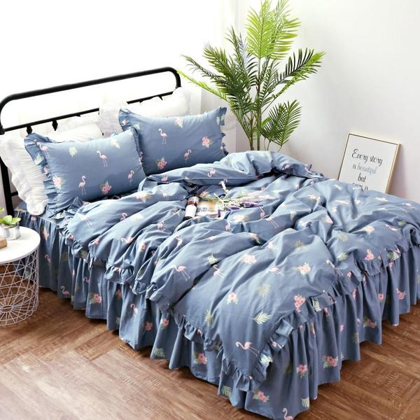 2021 luxury washing cotton flamingo bedding set twin king size bed set duvet cover flower lace ruffle bed skirt pillowcase
2021 luxury washing cotton flamingo bedding set twin king size bed set duvet cover flower lace ruffle bed skirt pillowcase