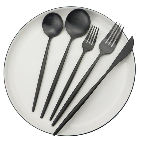 flatware sets 30pcs black cutlery set matte knife fork spoon dinnerware 304 stainless steel gold western kitchen silverware
flatware sets 30pcs black cutlery set matte knife fork spoon dinnerware 304 stainless steel gold western kitchen silverware