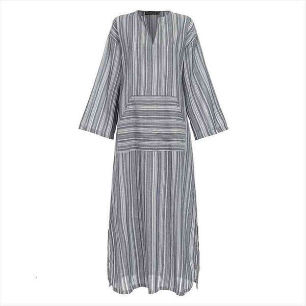 boho loose linen dress women summer casual dresses long sleeve sundress kaftan striped vestidos pockets v-neck robe femme, Black;gray
boho loose linen dress women summer casual dresses long sleeve sundress kaftan striped vestidos pockets v-neck robe femme, Black;gray