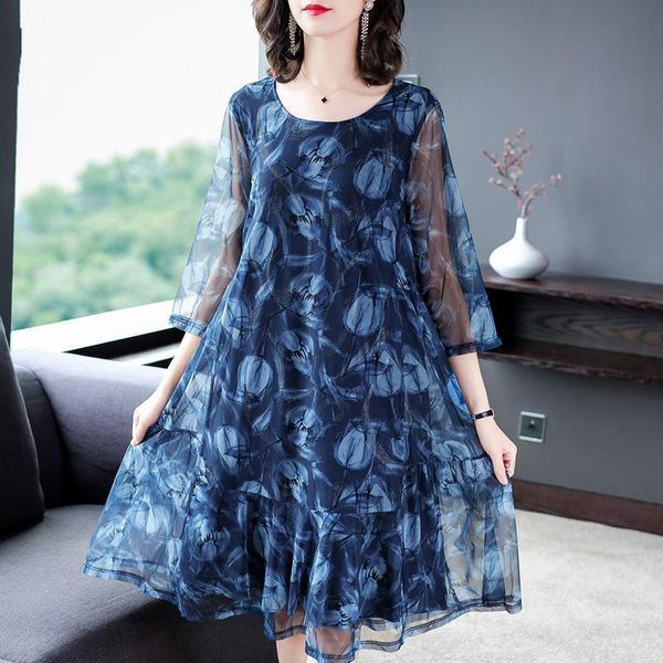 casual dresses 2021 summer korea mesh print silk midi vintage 5xl plus size boho women sundress elegant bodycon party vestidos b143, Black;gray
casual dresses 2021 summer korea mesh print silk midi vintage 5xl plus size boho women sundress elegant bodycon party vestidos b143, Black;gray
