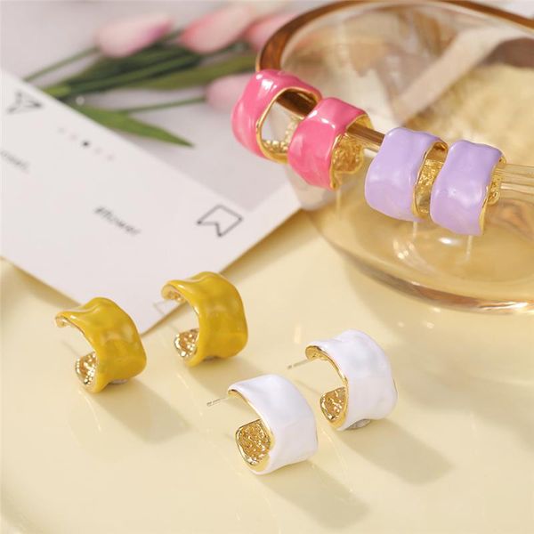 hoop & huggie vintage fashion macarone geometric c shaped earrings for women colorful acrylic round circle ear jewelry gifts, Golden;silver
hoop & huggie vintage fashion macarone geometric c shaped earrings for women colorful acrylic round circle ear jewelry gifts, Golden;silver