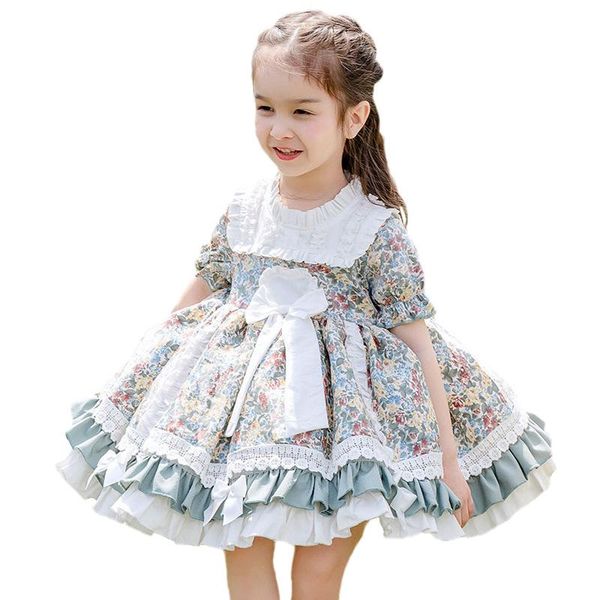 girl's dresses children summer spanish lolita girl dress princess party baby cotton lace short sleeve bow 1-6 years old, Red;yellow
girl's dresses children summer spanish lolita girl dress princess party baby cotton lace short sleeve bow 1-6 years old, Red;yellow