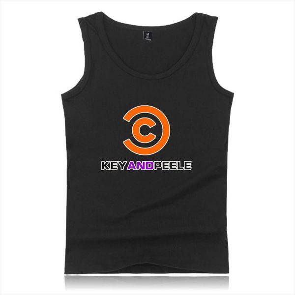 key and peele season fashion men prints tank women summer cool sleeveless vest casual streetwear clothes, White;black
key and peele season fashion men prints tank women summer cool sleeveless vest casual streetwear clothes, White;black