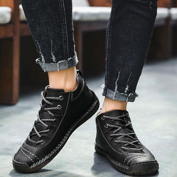 boots gentlemen comfortable footwear male 2021 breathable lace up fashion the man elastic band plus size 38-48, Black
boots gentlemen comfortable footwear male 2021 breathable lace up fashion the man elastic band plus size 38-48, Black
