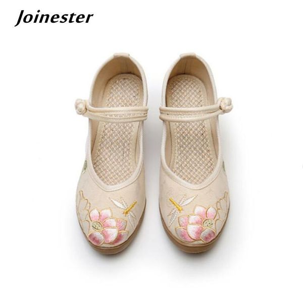 dress shoes summer women cotton fabric embroidered pumps ladies vintage button mary jane ethnic cow muscle sole high heels, Black
dress shoes summer women cotton fabric embroidered pumps ladies vintage button mary jane ethnic cow muscle sole high heels, Black