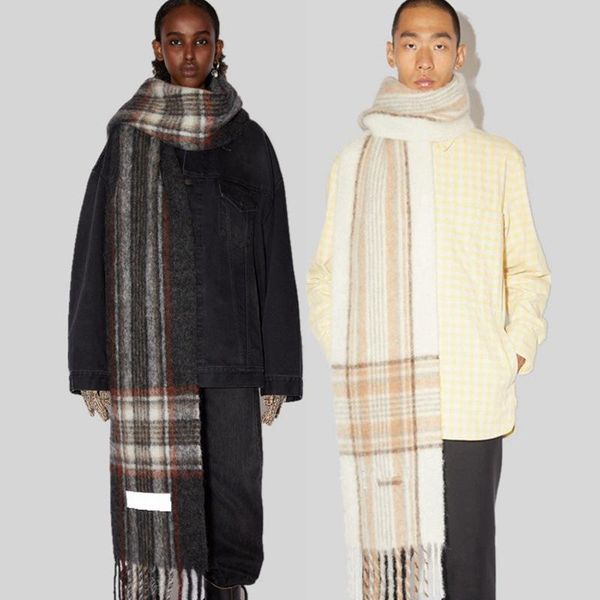scarves 2021 european autumn and winter ac scarf women's color stripe long beard imitation cashmere thickened warm shawl couple, Blue;gray
scarves 2021 european autumn and winter ac scarf women's color stripe long beard imitation cashmere thickened warm shawl couple, Blue;gray