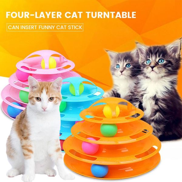 cat toys four levels pet toy tower tracks disc intelligence amusement triple pay ball training plate
cat toys four levels pet toy tower tracks disc intelligence amusement triple pay ball training plate