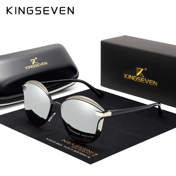 kingseven brand design cat eye sunglasses women polarized luxury alloy frame+tr90 sun glasses fashion retro oculos de sol gafas, White;black
kingseven brand design cat eye sunglasses women polarized luxury alloy frame+tr90 sun glasses fashion retro oculos de sol gafas, White;black