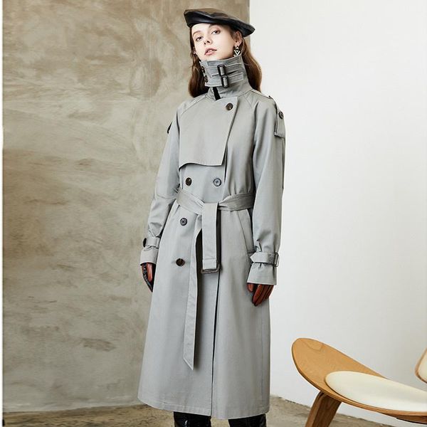 women's trench coats over-the-knee long coat women 2022 autumn and winter jacket temperament waist slimming windbreaker female, Tan;black
women's trench coats over-the-knee long coat women 2022 autumn and winter jacket temperament waist slimming windbreaker female, Tan;black