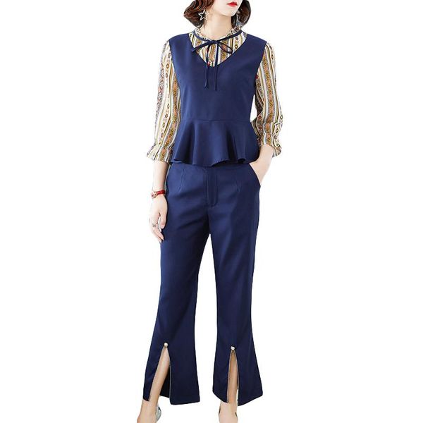 women's tracksuits spring suit european fashion women blouse pants vestidos two-piece clothing set outfit lady s-xxl size, Gray
women's tracksuits spring suit european fashion women blouse pants vestidos two-piece clothing set outfit lady s-xxl size, Gray