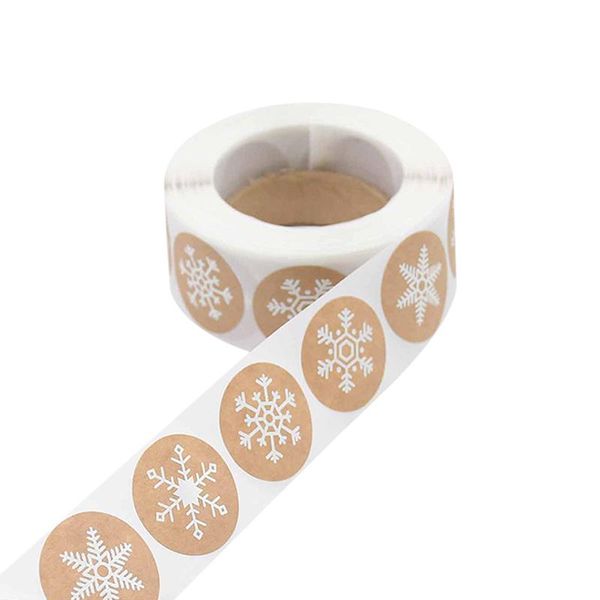 gift wrap 500pcs kraft paper snowflake self-adhesive label sticker merry christmas party sealing scrapbooking tag stickers xmas
gift wrap 500pcs kraft paper snowflake self-adhesive label sticker merry christmas party sealing scrapbooking tag stickers xmas