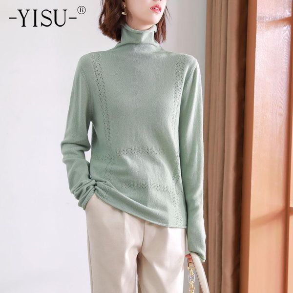 women's sweaters yisu sweater winter turtleneck 100%wool solid color knitted pullover women casual warm jumper long sleeve, White;black
women's sweaters yisu sweater winter turtleneck 100%wool solid color knitted pullover women casual warm jumper long sleeve, White;black