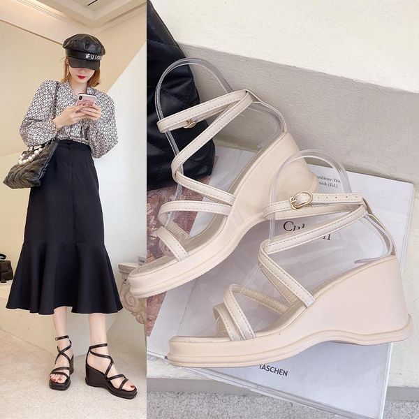 sandals women's summer flat bottom 2021 online celebrity wedges with joker toe beach shoes tide platform, Black
sandals women's summer flat bottom 2021 online celebrity wedges with joker toe beach shoes tide platform, Black